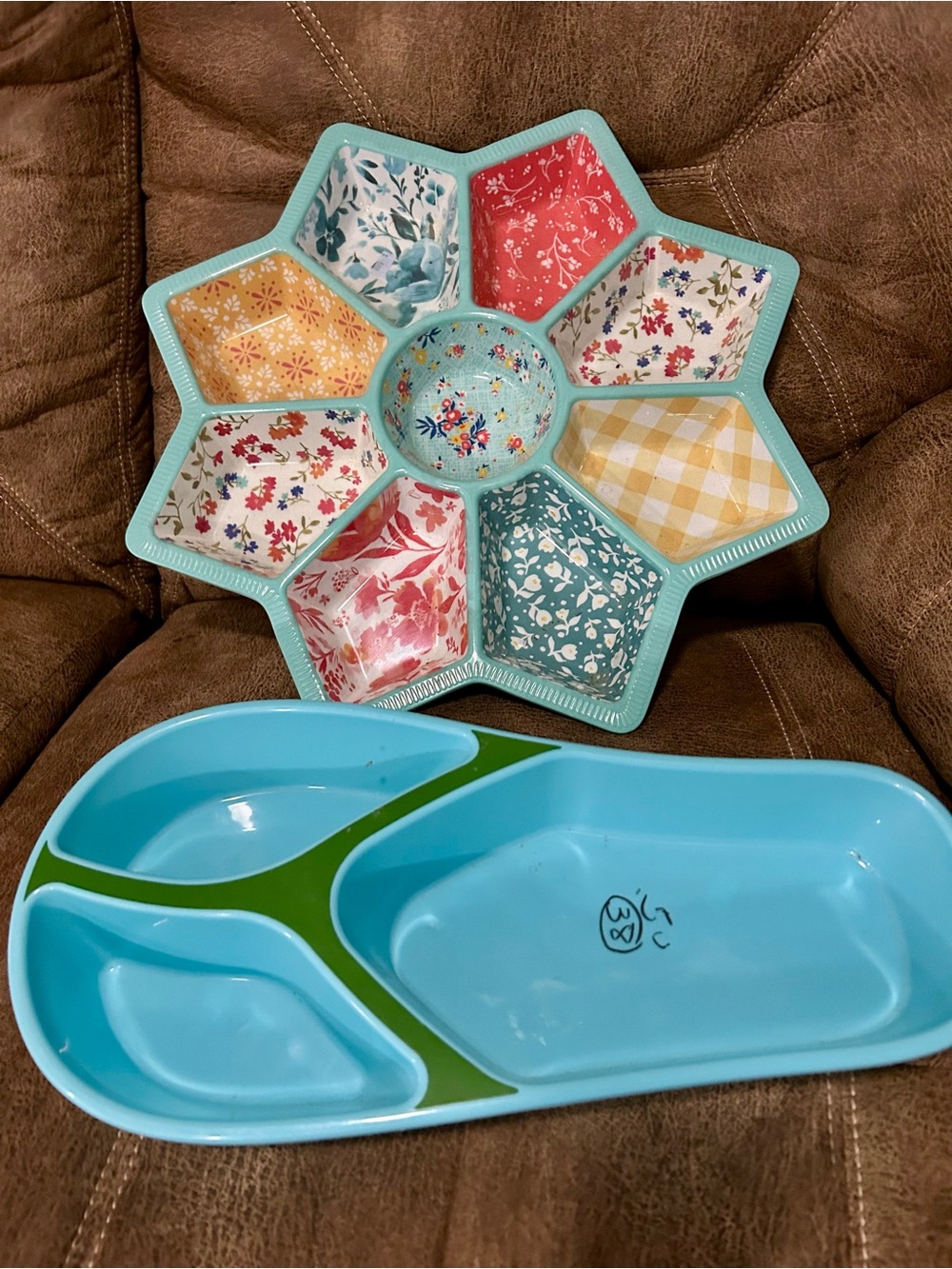 2 Snack Server Platters